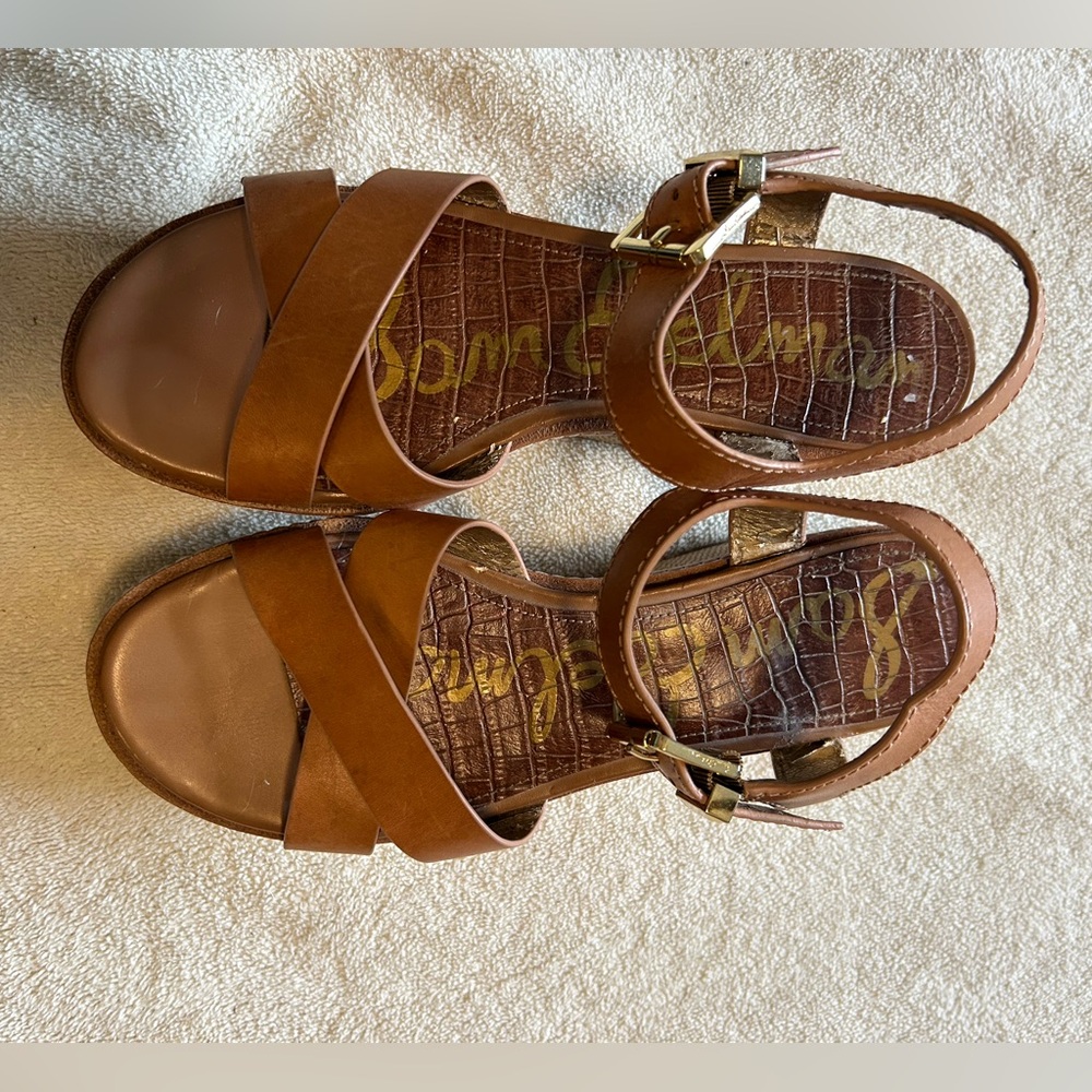 Sam Edelman Tan Leather Sandals